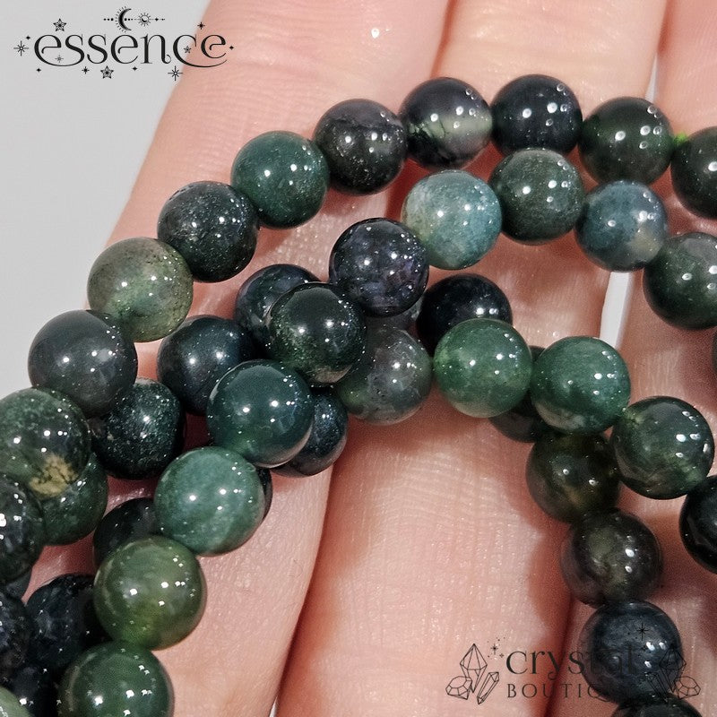 Moss Agate Bracelet – Growth, Balance & Grounding