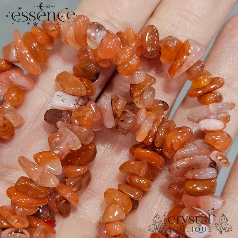 Carnelian Chip Bracelet – Vitality, Confidence & Motivation