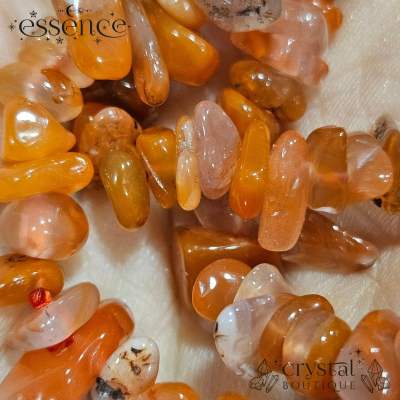 Carnelian Chip Bracelet – Vitality, Confidence & Motivation