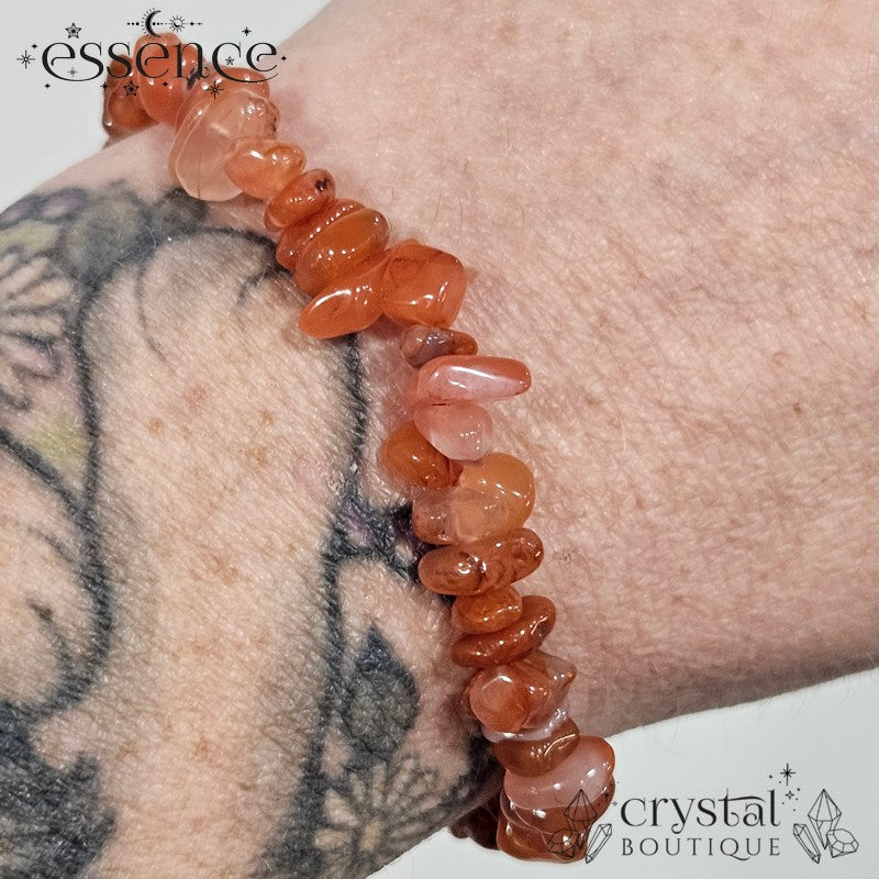 Carnelian Chip Bracelet – Vitality, Confidence & Motivation