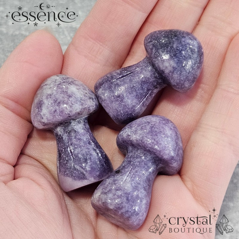 Lepidolite 35mm Mushroom