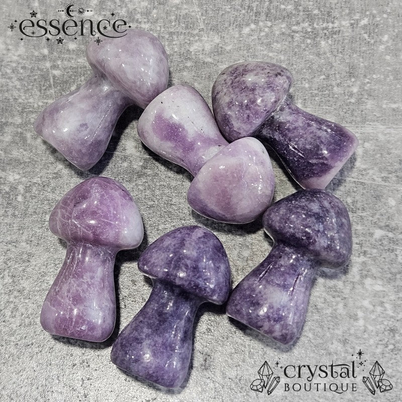 Lepidolite 35mm Mushroom