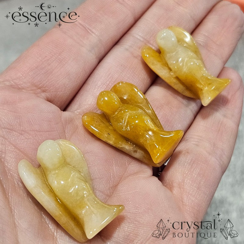 Yellow Aventurine Angel – Guardian of Confidence and Joy