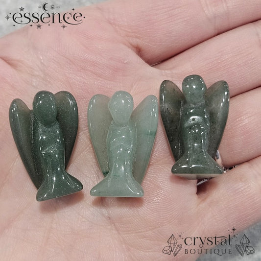 Green Aventurine Angel – Guardian of Luck and Prosperity