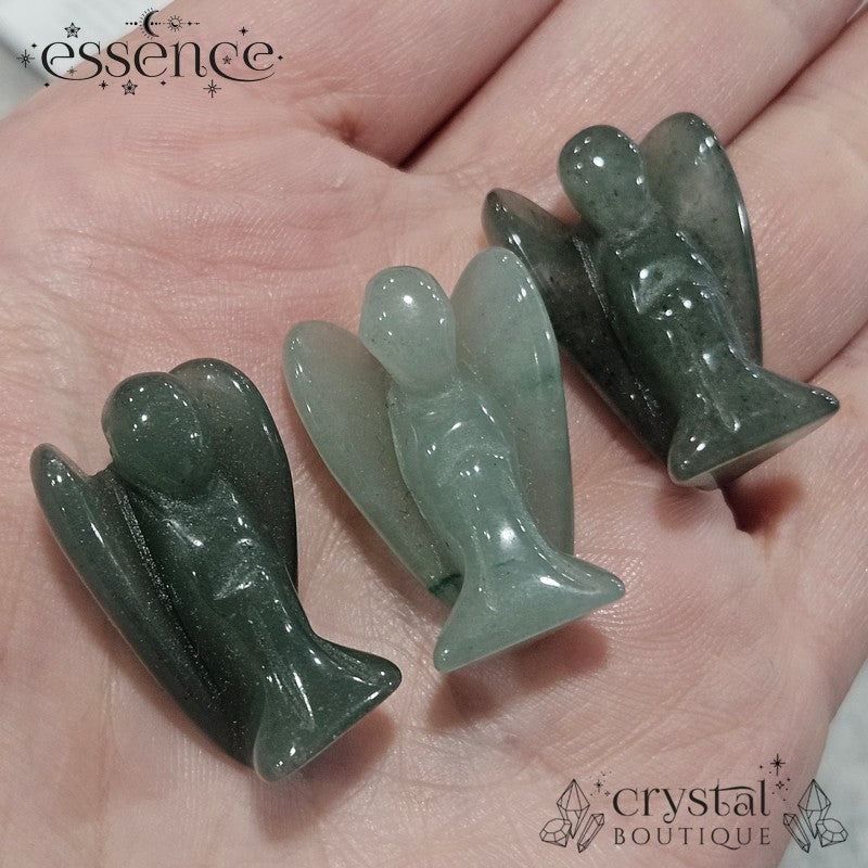 Green Aventurine Angel – Guardian of Luck and Prosperity