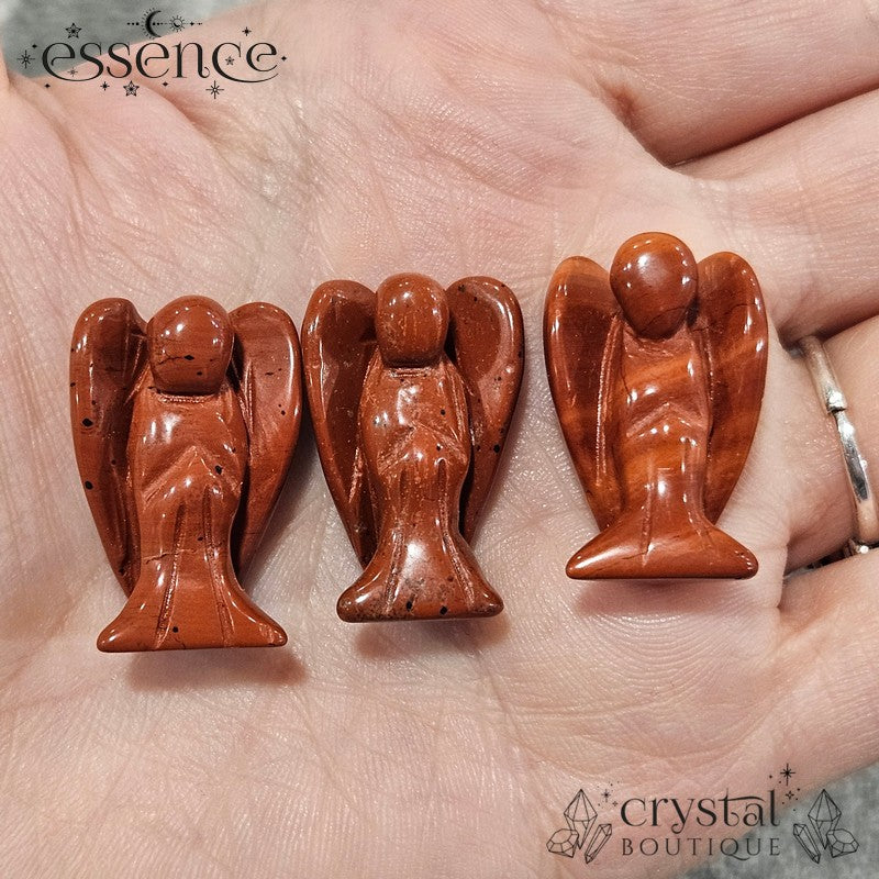 Red Jasper Angel – Guardian of Vitality and Courage