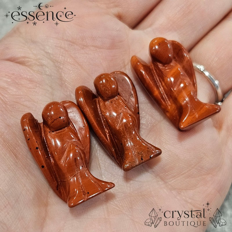 Red Jasper Angel – Guardian of Vitality and Courage