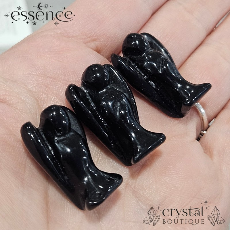 Obsidian Angel – Guardian of Protection and Strength