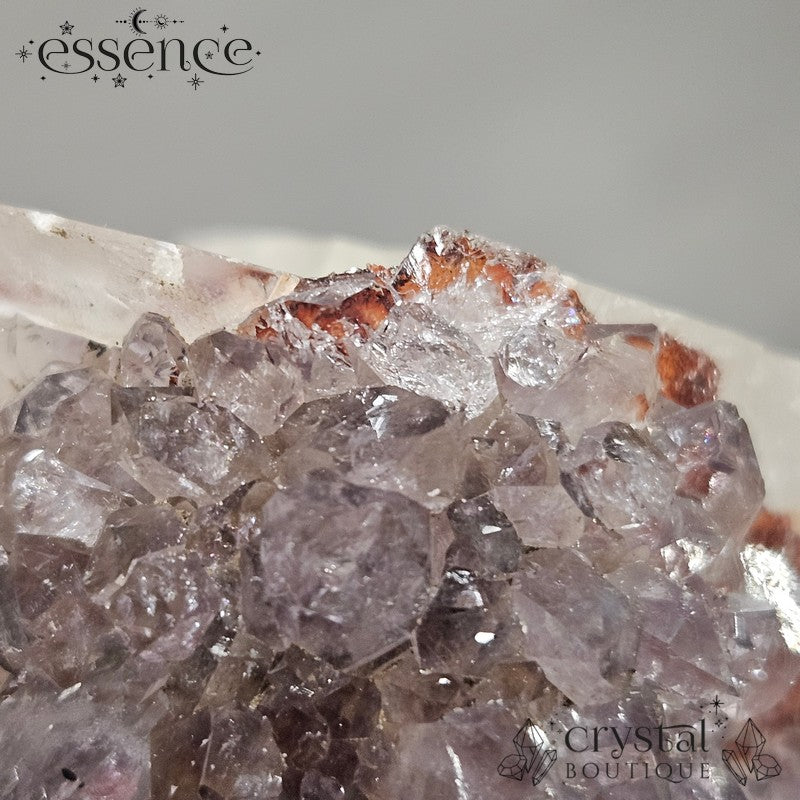 Raw Amethyst and Calcite Crystal Specimen