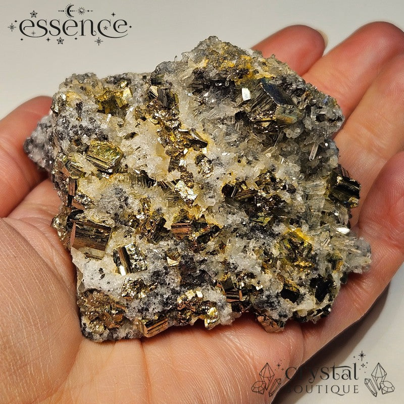 Bulgarian Crystal Specimen with Pyrite, Sphalerite, Quartz and Galena - 271g