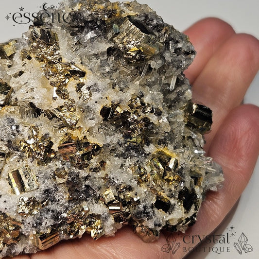 Bulgarian Crystal Specimen with Pyrite, Sphalerite, Quartz and Galena - 271g