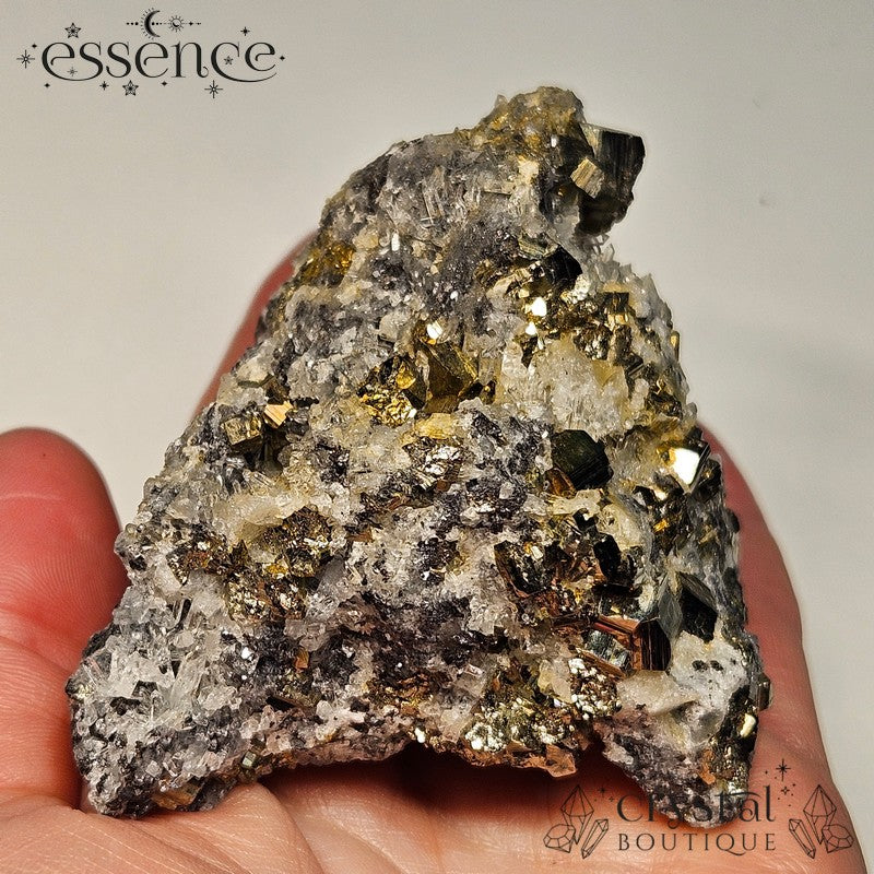 Bulgarian Crystal Specimen with Pyrite, Sphalerite, Quartz and Galena - 271g