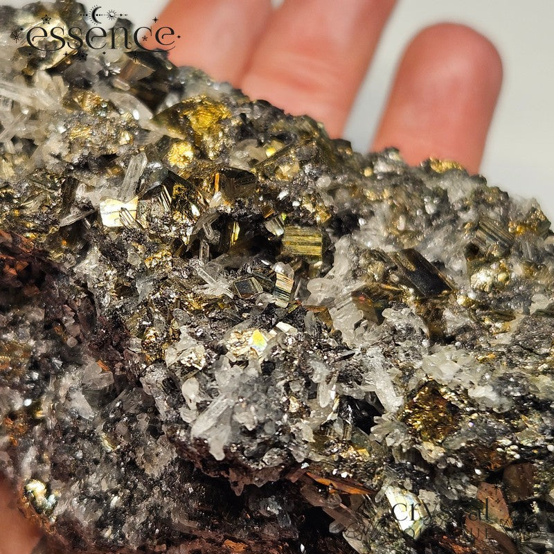 Bulgarian Crystal Specimen Pyrite, Quartz, Galena and Sphalerite 200g