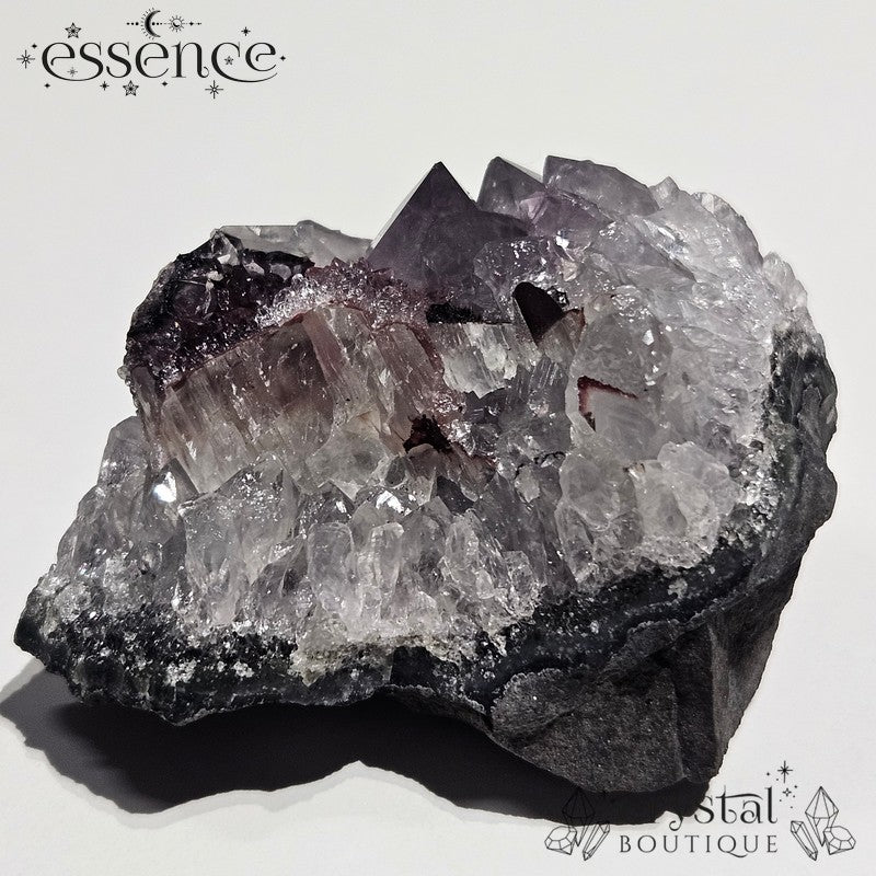 Raw Amethyst with Calcite Crystal Specimen 69g