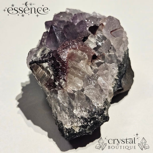 Raw Amethyst with Calcite Crystal Specimen 69g