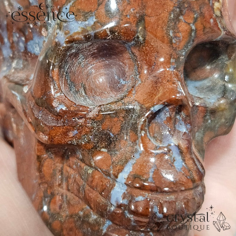 Red Agate skull