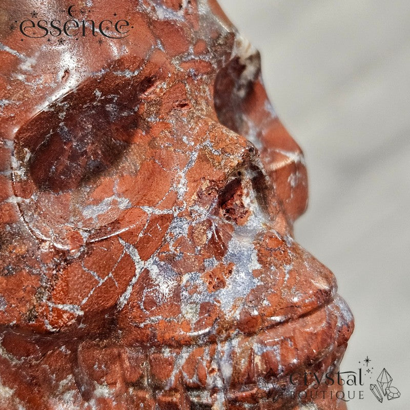 Red Agate skull