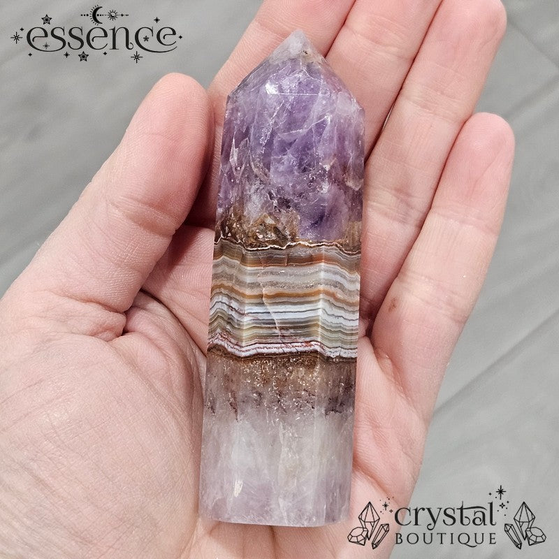 Amethyst Crazy Lace Agate 110gm Tower