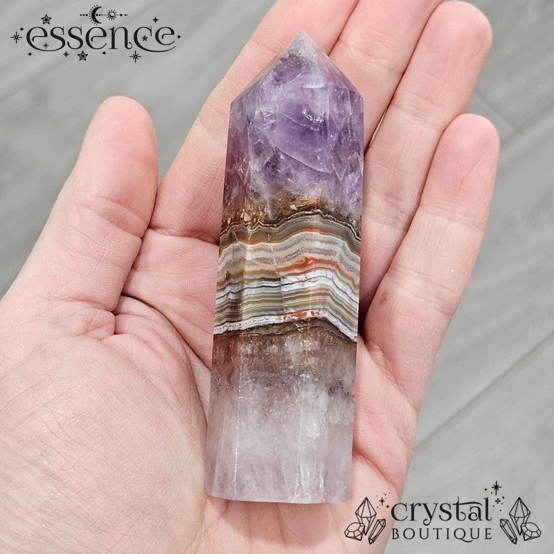 Amethyst Crazy Lace Agate 110gm Tower