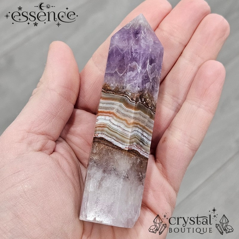 Amethyst Crazy Lace Agate 110gm Tower