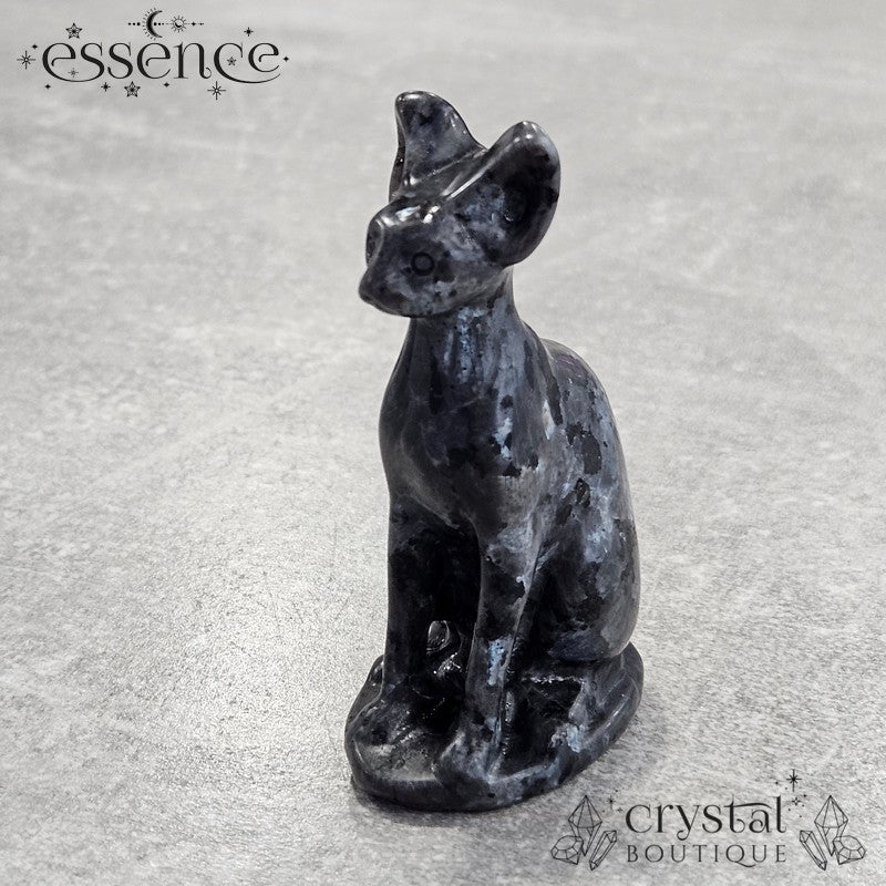 Larvikite Egyptian Cat Carving