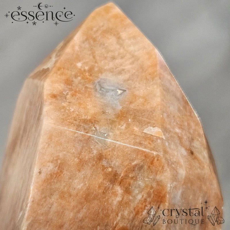 Shadow Feldspar with Quartz Tower (234g) - Grounding and Stabilizing energy