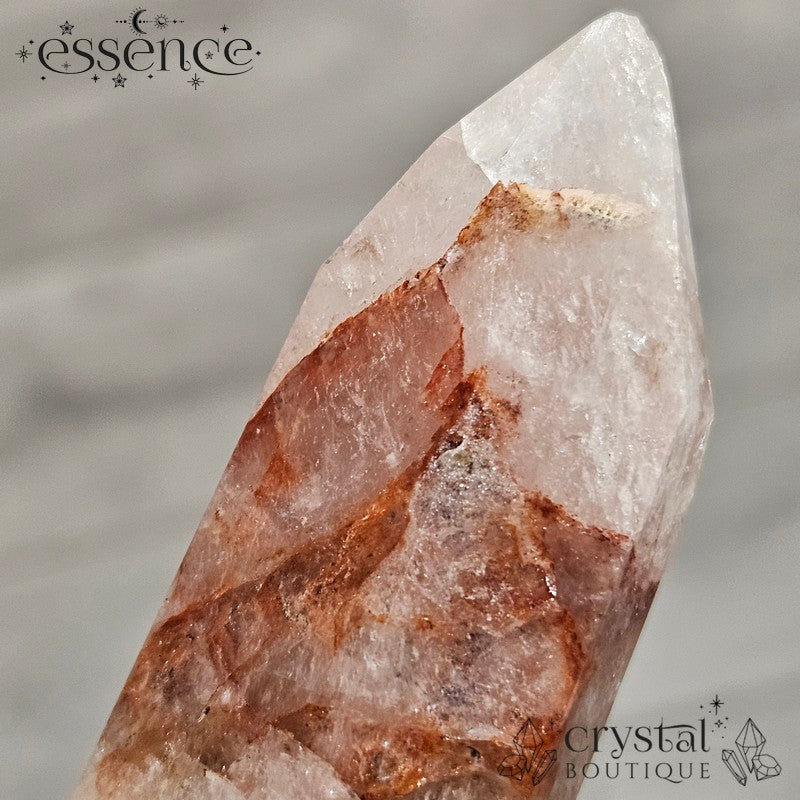 Pink Amethyst, Calcite, and Clear Quartz Point – 289g