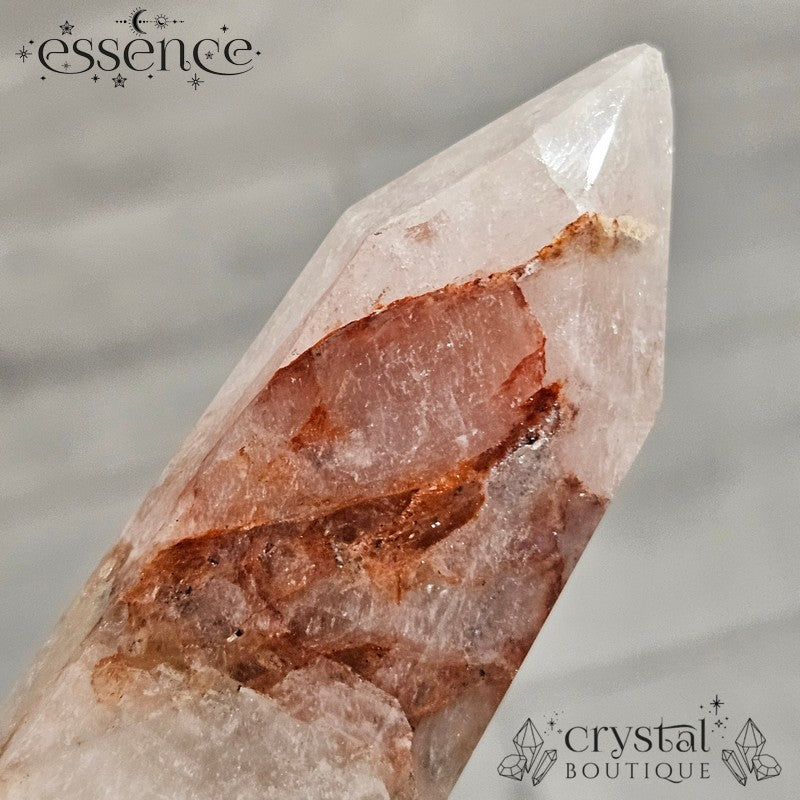 Pink Amethyst, Calcite, and Clear Quartz Point – 289g