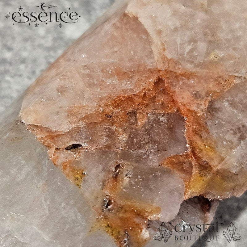 Pink Amethyst, Calcite, and Clear Quartz Point – 289g