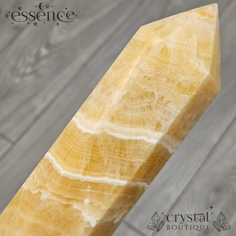 Orange Calcite Tower – 977g of Radiant Energy