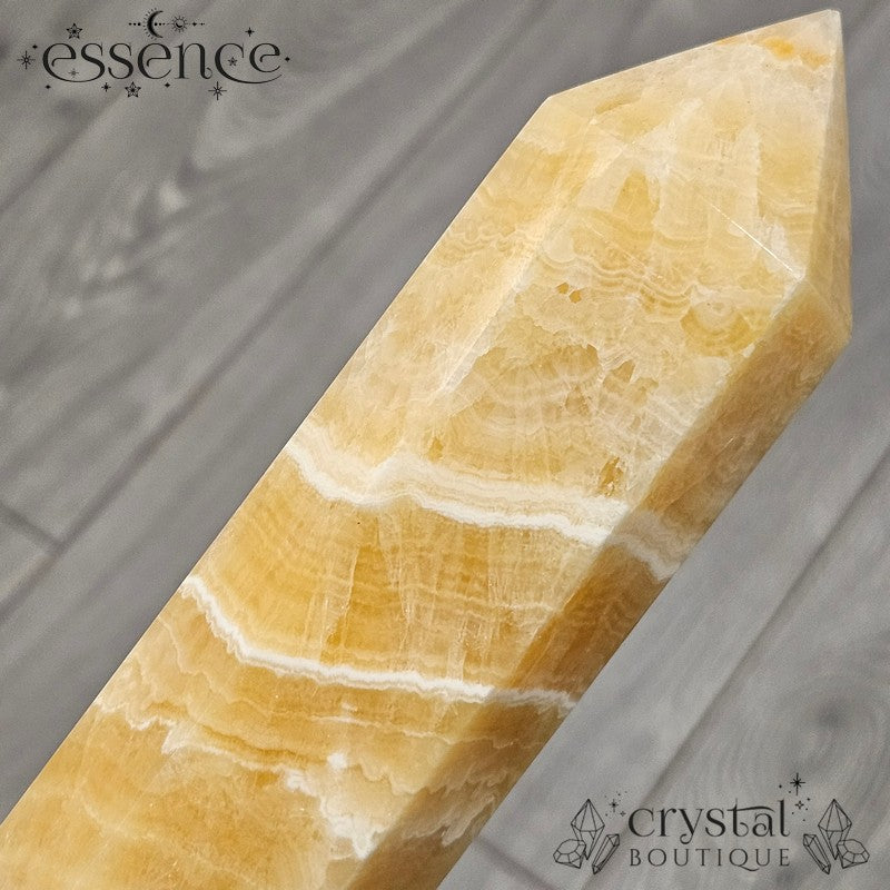 Orange Calcite Tower – 977g of Radiant Energy