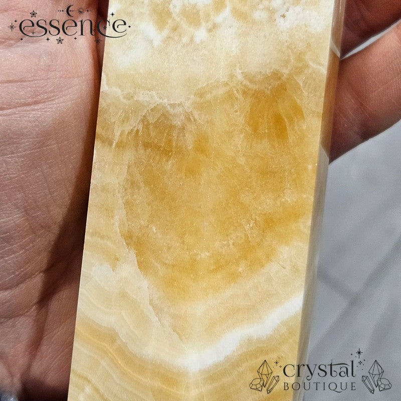 Orange Calcite Tower – 977g of Radiant Energy