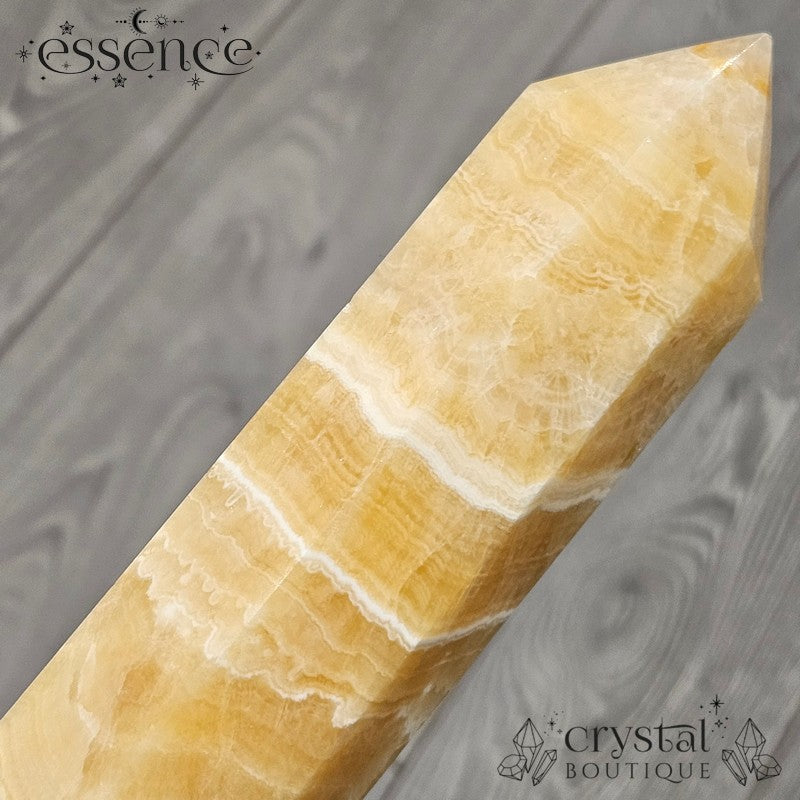 Orange Calcite Tower – 977g of Radiant Energy