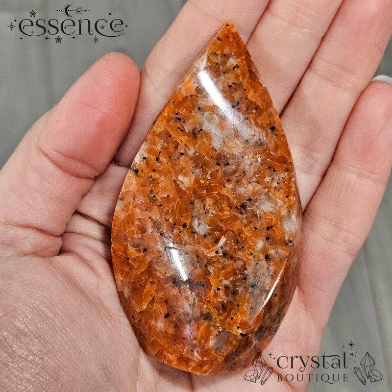 Orange Orchid Calcite Flame 130gm- grounding &  Clarity