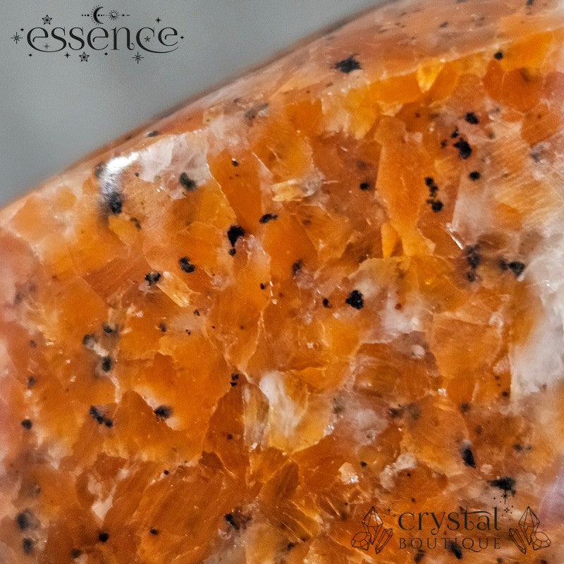 Orange Orchid Calcite Flame 130gm- grounding &  Clarity