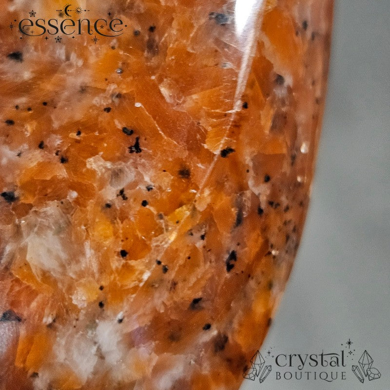 Orange Orchid Calcite Flame 130gm- grounding &  Clarity