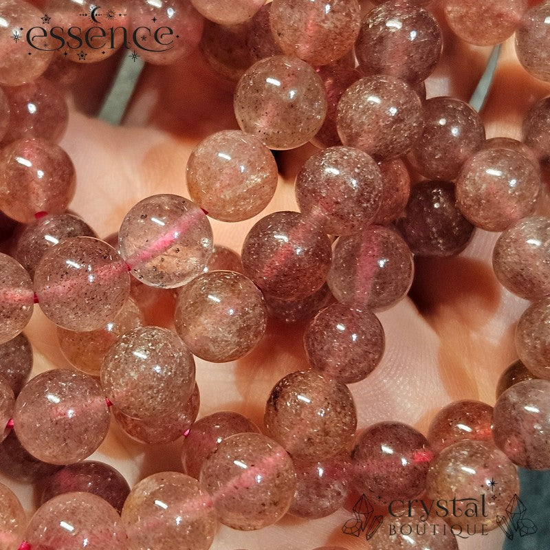 Pink Strawberry Quartz Bracelet