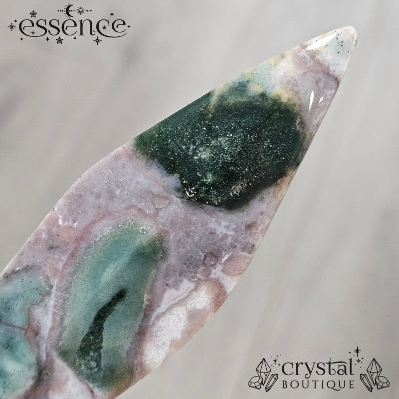 Ocean Jasper Dagger with Pyrite Sparkles - 57g