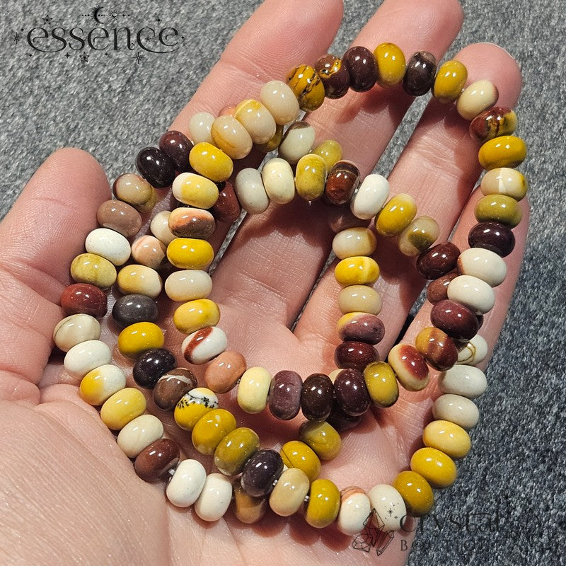 Mookaite Barrel Bead Bracelet