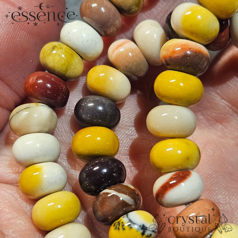 Mookaite Barrel Bead Bracelet