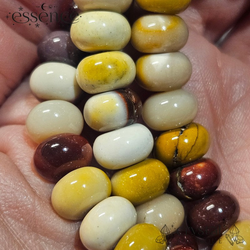 Mookaite Barrel Bead Bracelet