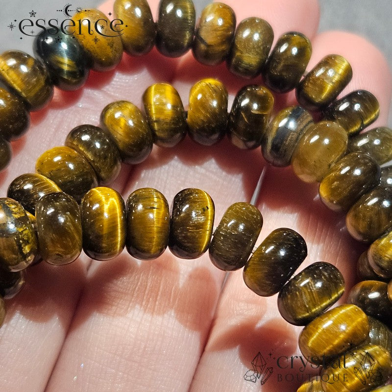 Tiger's Eye Barrel Bead Bracelet