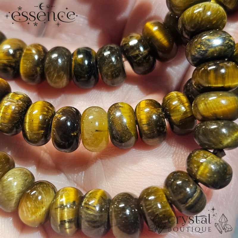 Tiger's Eye Barrel Bead Bracelet