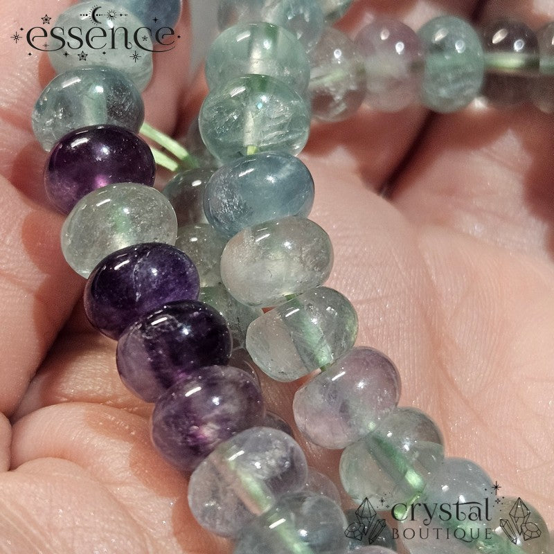 Fluorite Barrel Bead Bracelet