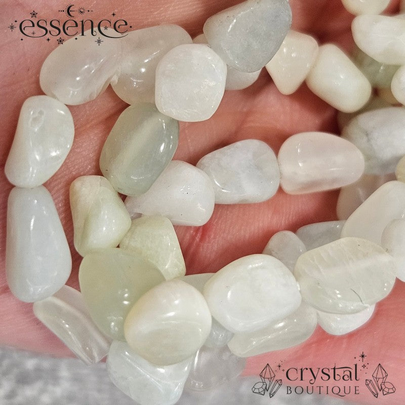 Green Moonstone Smooth Chip Bracelet