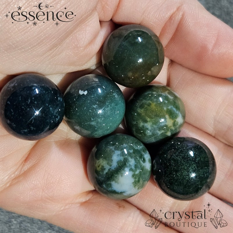 Moss Agate Sphere - 20mm