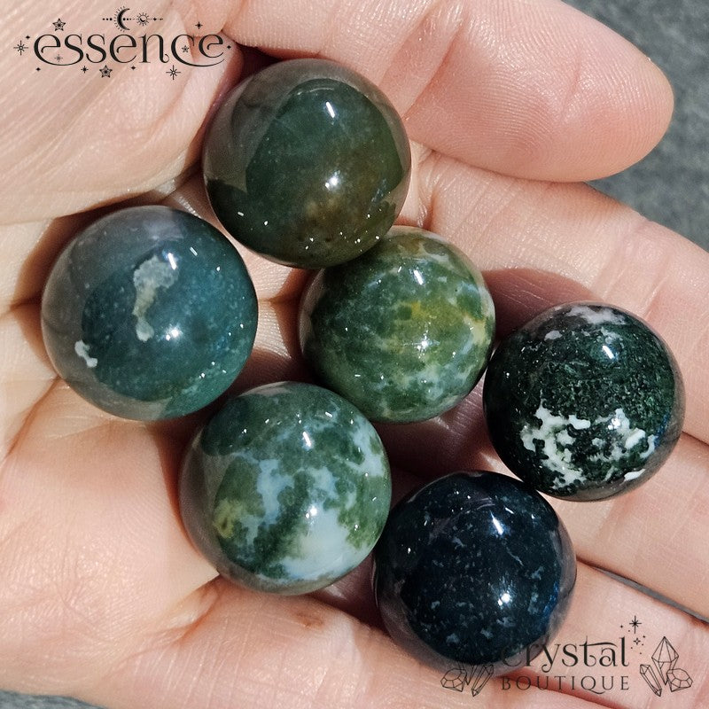 Moss Agate Sphere - 20mm