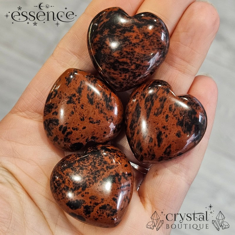 Mahogany Obsidian Heart