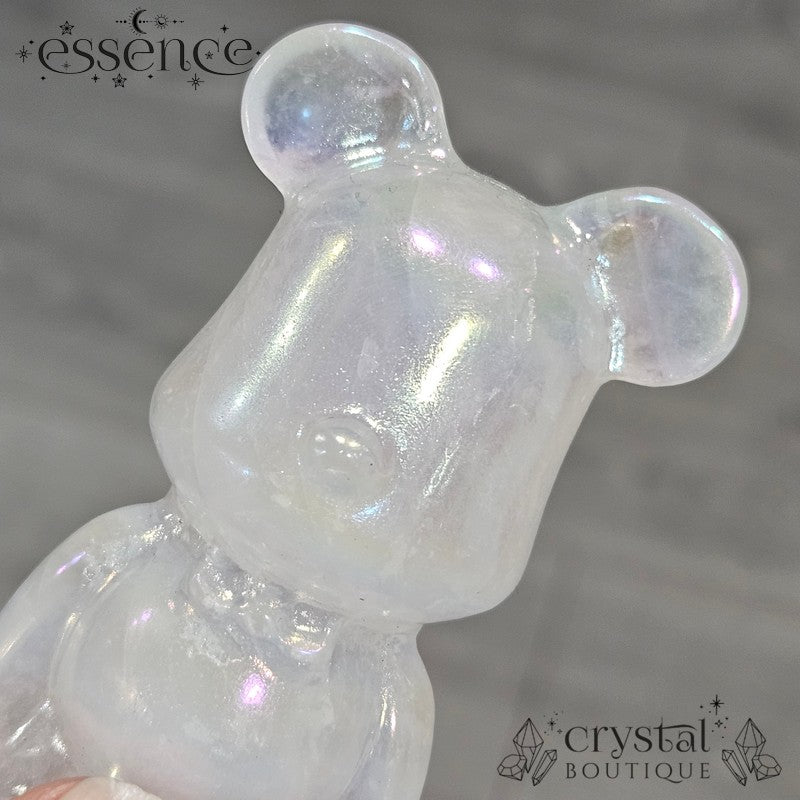 Aura Clear Quartz Bear