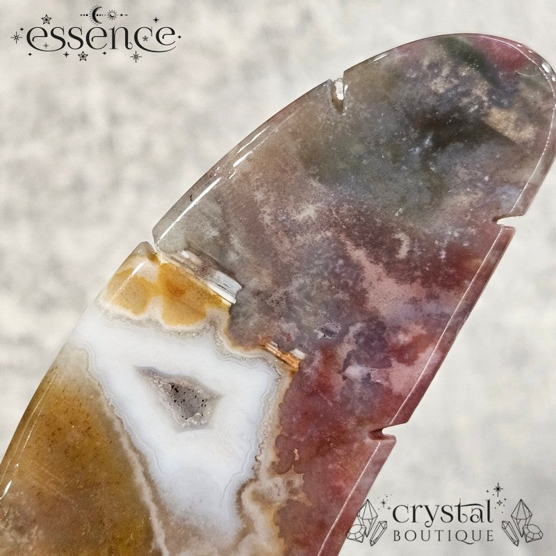 Ocean Jasper Feather – The Stone of Joy & Flow